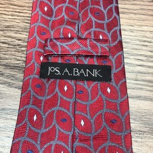 Jos. A. Bank Accessories - Jos A Bank Red w/ Blue & White Check Tie Jos. A. Bank Accessories - Jos A Bank Red w/ Blue & White Check Tie